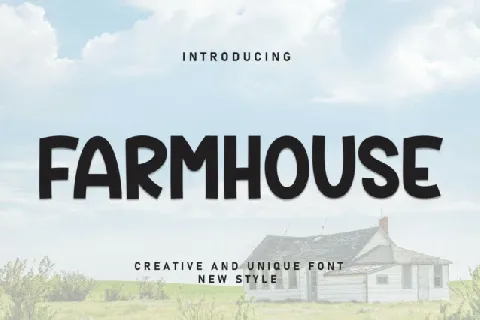 Farmhouse Display font