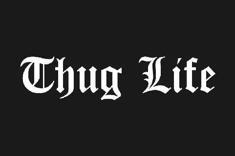 Thug Life font