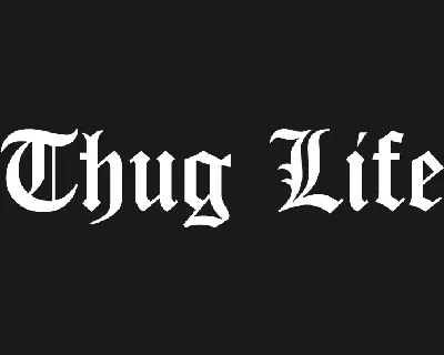 Thug Life font