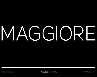 Maggiore Family font