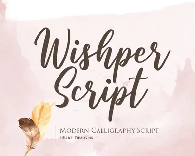 Wishper Script font