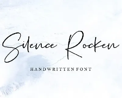 Silence Rocken Handwritten font