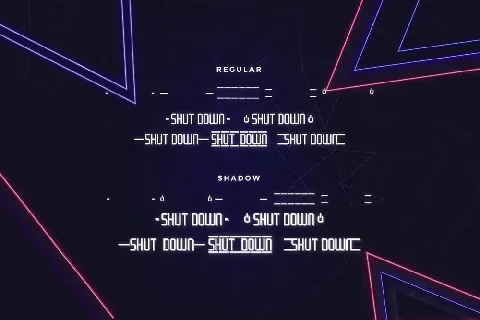 Shut Down Demo font