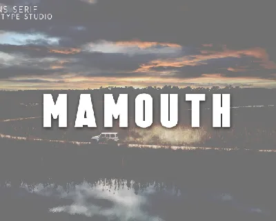 Mamouth font