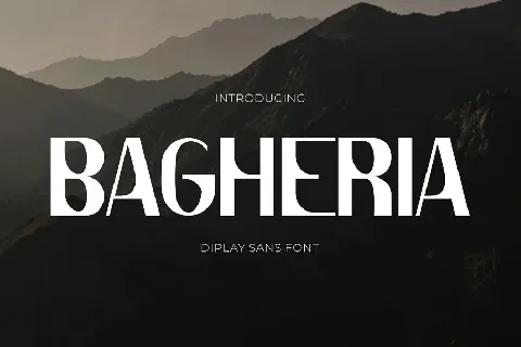 Bagheria Display font