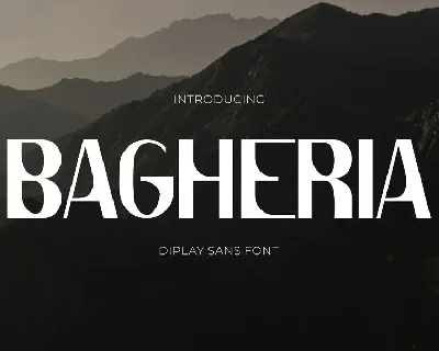 Bagheria Display font
