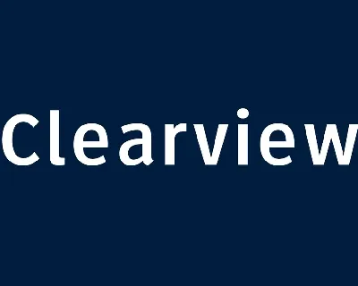 Clearview font