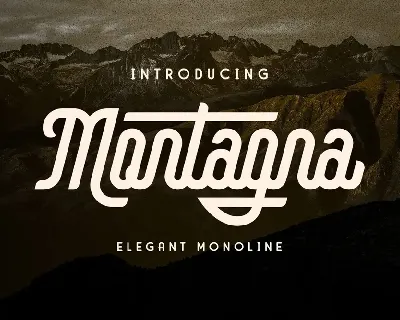 Montagna Script font
