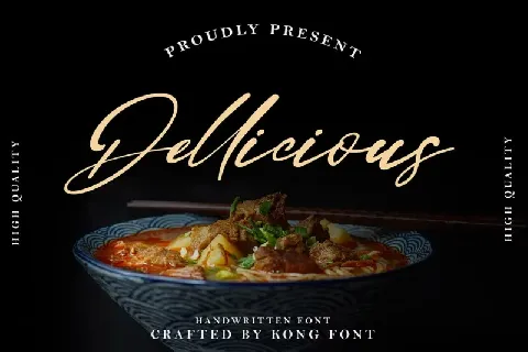 Dellicious font