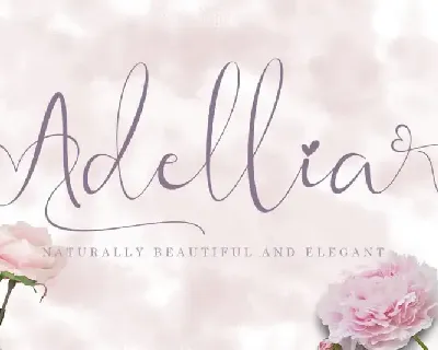 Adellia Calligraphy font