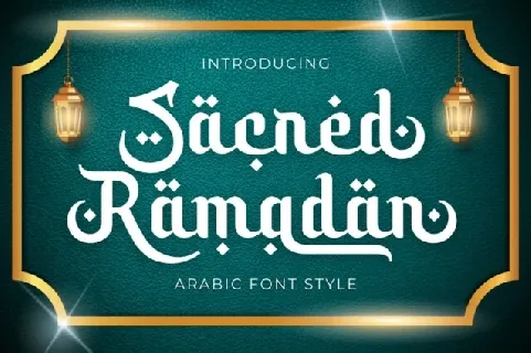Sacred Ramadhan font