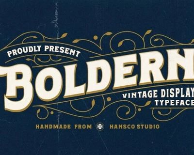 Boldern font
