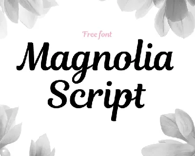 Magnolia Script Free font