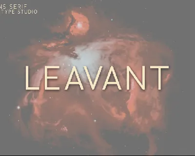 Leavant font