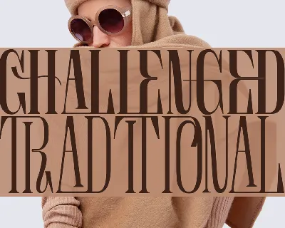 CHALLENGED TRADITIONAL DEMO font