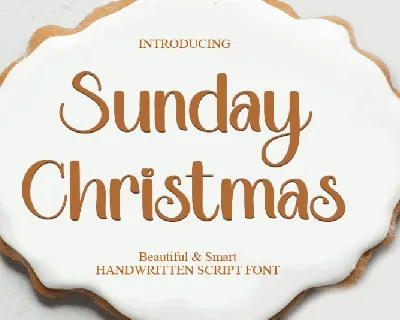 Sunday Christmas font