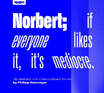 Norbert Family font