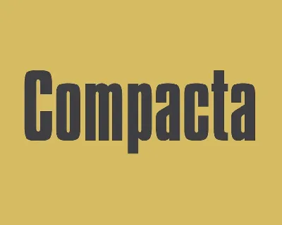 Compacta font