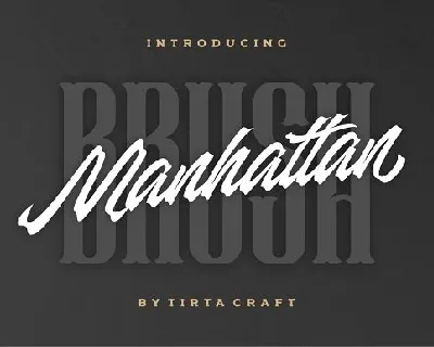 Manhattan Brush Ink Script font