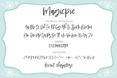 Magicpie Script font