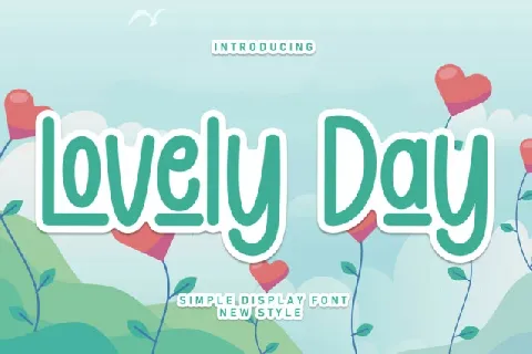 Lovely Day Display font