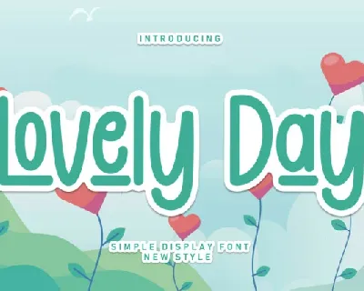 Lovely Day Display font