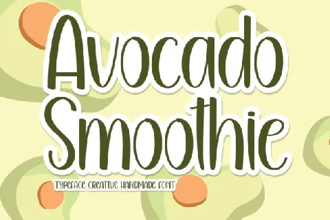 Avocado Smoothie Handwritten font