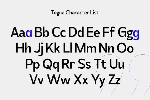 Tegua font