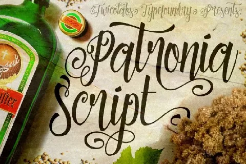 Patronia Calligraphy font