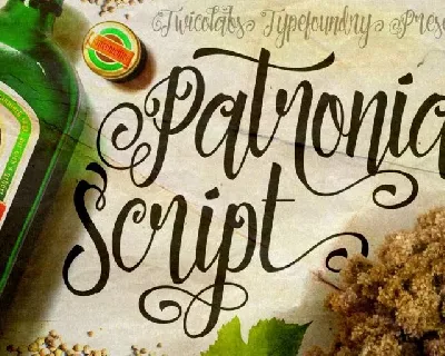 Patronia Calligraphy font