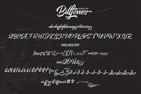 Billjones font