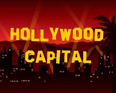 Hollywood Capital font