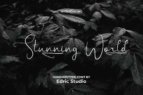 Stunning World Demo font