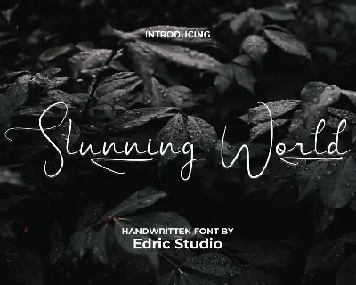 Stunning World Demo font