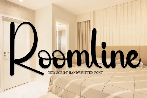 Roomline Script font