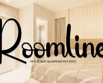 Roomline Script font