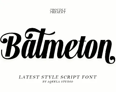 Batmeton font