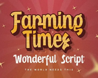 Farming Times font