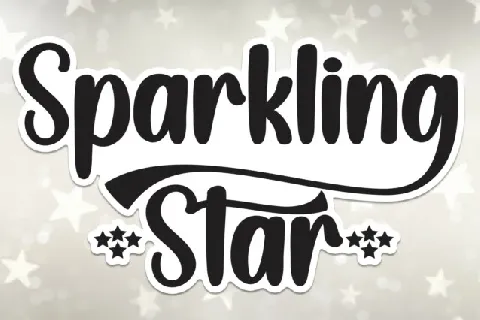 Sparkling Star font