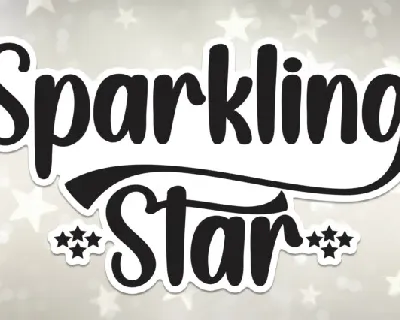 Sparkling Star font