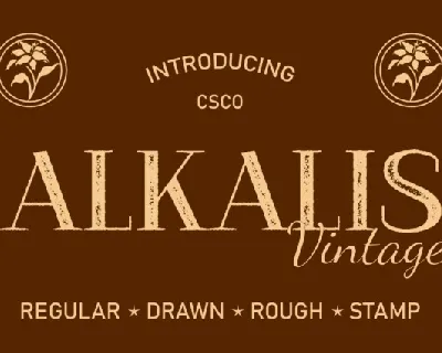 Alkalis Vintage font