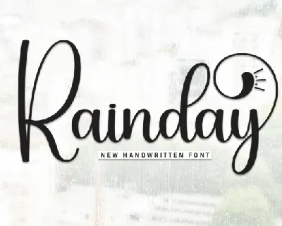 Rainday Script font