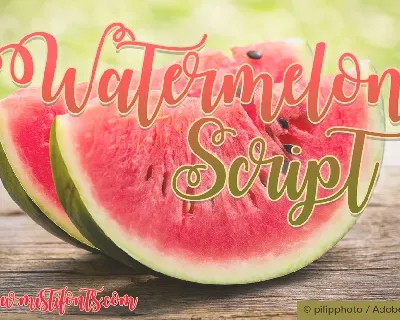 Watermelon Script Free font