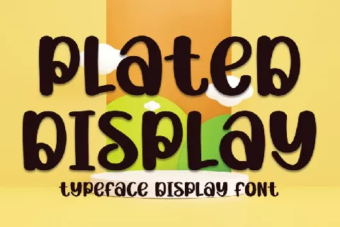 Plated Display font