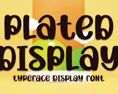 Plated Display font