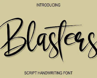 Blasters font
