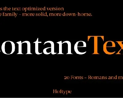 Contane Text Family font