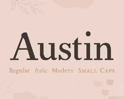 Austin Serif Family font