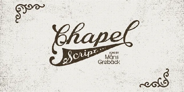 Chapel Script font