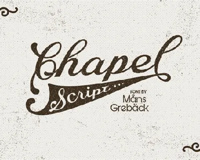 Chapel Script font